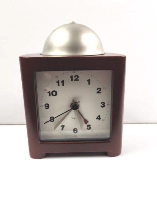 Michael Graves Design Dome Bell Quartz Wood Table Alarm Clock