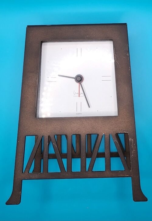 Michael Graves Mantel Alarm Clock - Thebes Square Post Modern 6.5 X 5”