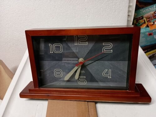 Michael Graves Mantel Clock Cherry Wood Finish Target 2006