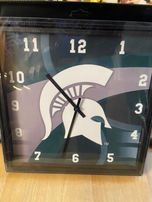 Michigan State Spartans 11 Inch Wall Clock New In Box 1 AA Battery