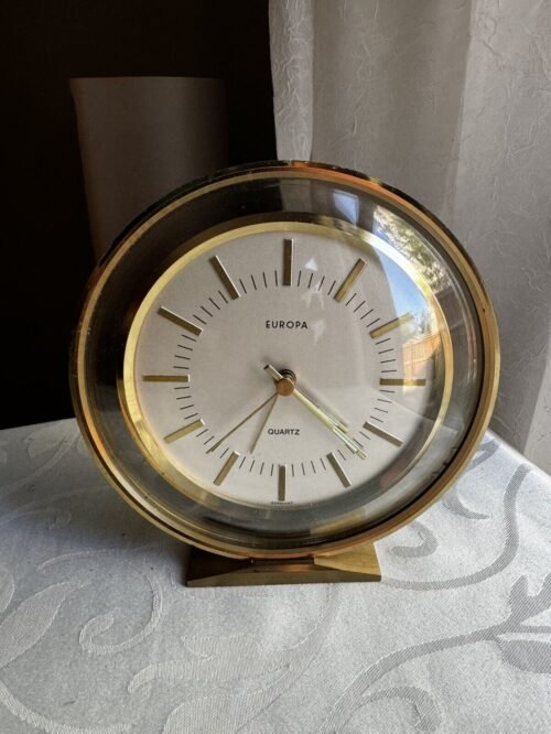 Mid Century Modern Europa Floating Dial Desk Clock