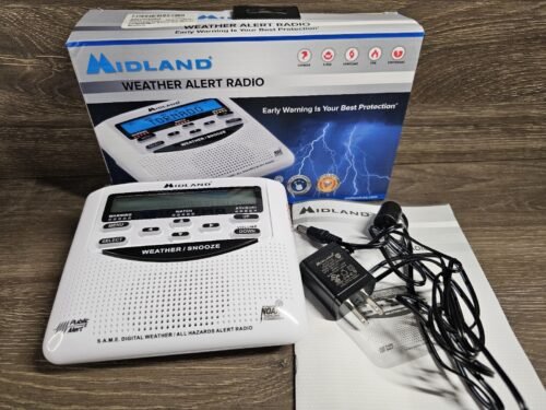 Midland Emergency Weather Alert Radio & Alarm Clock WR120B