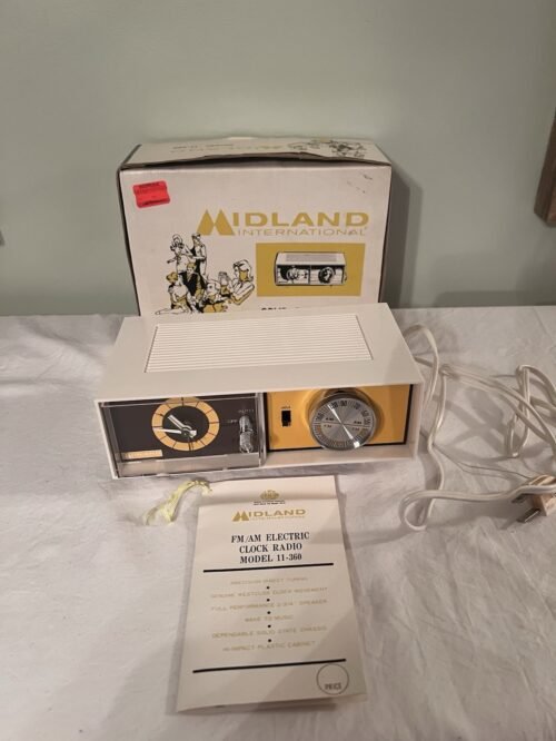 Midland International Am Fm Clock Radio With Alarm Clock