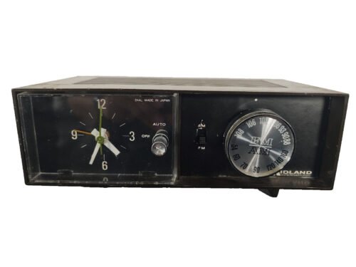 Midland International Am Fm Clock Radio With Alarm Clock Vintage