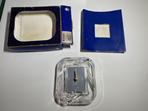 Mikasa Crystal 6" Clock SA 452/851 Unused Works MIB