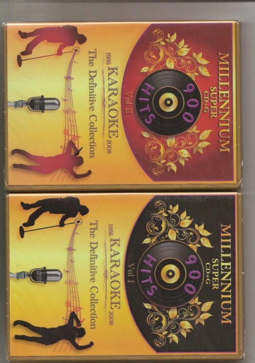 MILLENNIUM MP3 + G SCDG KARAOKE VOL-1 +2 MP3+g 1815 Songs IN White Sleeves
