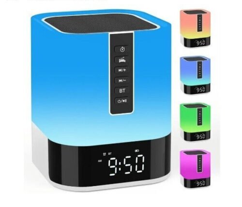 Mini-Hifi Night Light Bluetooth Speaker Alarm Clock | Lamp Dimmable