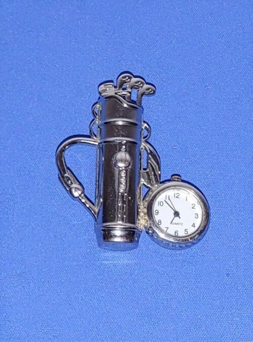 Miniature Golf Bag Desktop, Pocket Clock