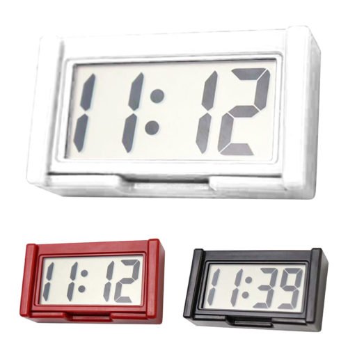Mini Digital LCD Table Auto Car Dashboard Desk Date Clocks Time Small NEW SELL