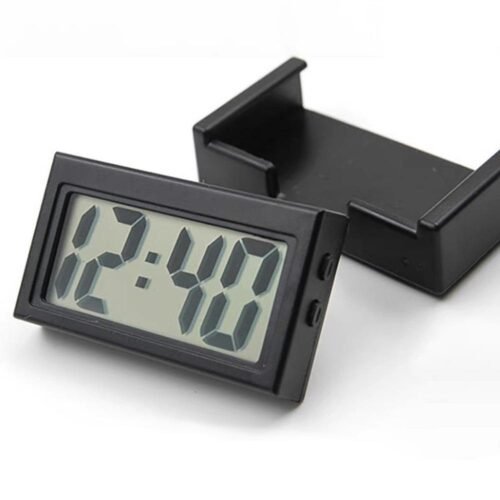 Mini Digital LCD Table Auto Car Dashboard Desk Date Time Small Calendar Clock