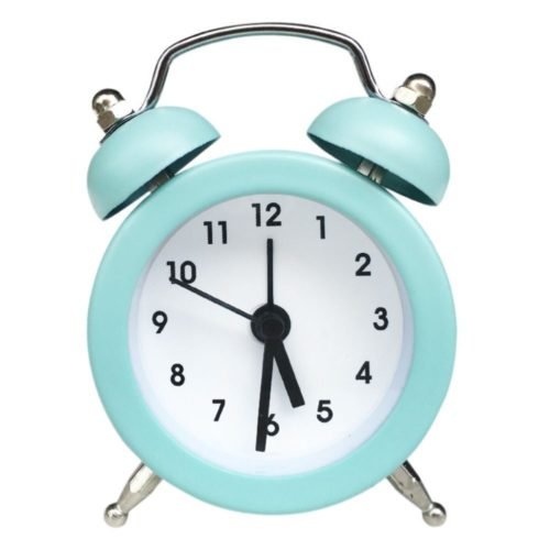 Mini Quartz Bedroom Alarm Clock Twin Bell Loud Home Decoration Digital Clock