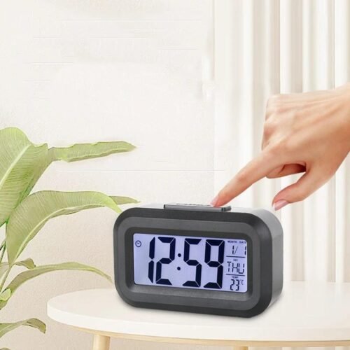 Mini Smart Alarm Clock Silent Desktop Timer for Kids Students Bedside Digital