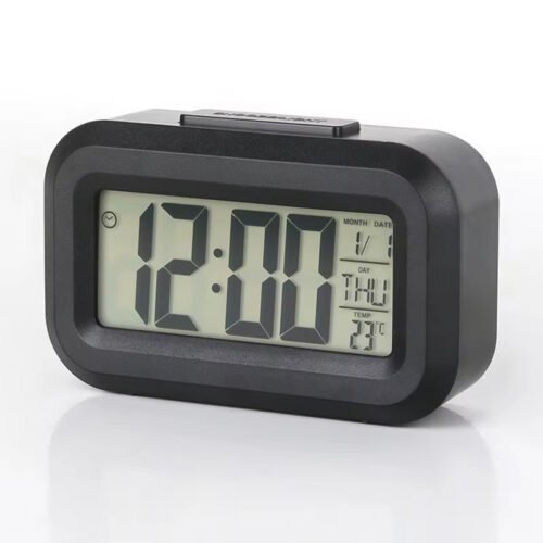 Mini Smart Alarm Clock Temperature Display Desktop Silent Clock Bedside Alarm Cl