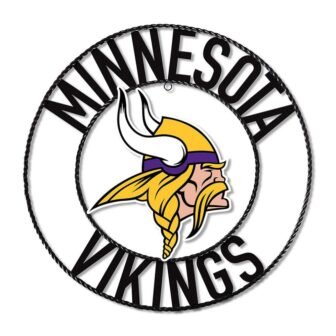 Minnesota Vikings Team Logo 24 in. Wrought Iron Decorative Sign