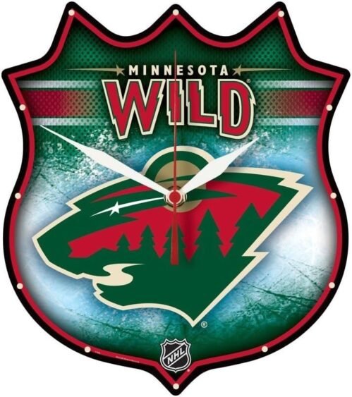 Minnesota Wild Hockey High Definition Wall Clock 13" FAN CAVE NEW WINCRAFT USA