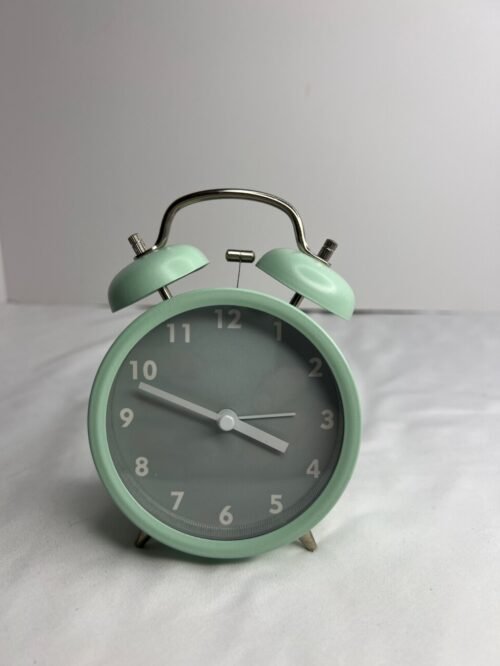 Mint Green Retro Looking Alarm Clock
