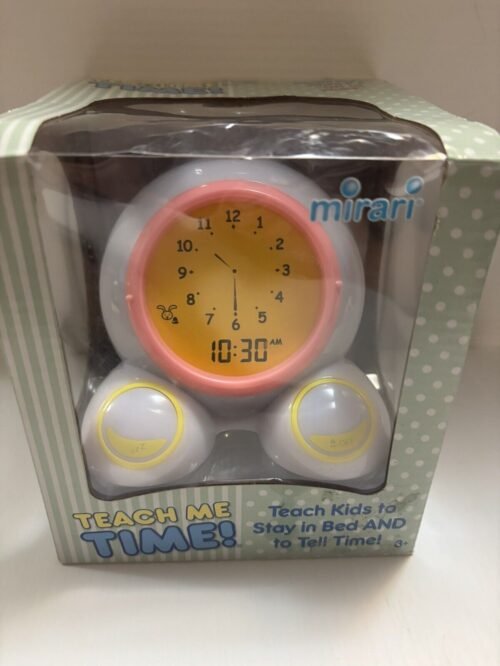 Mirari Teach Me Time Children’s Talking Alarm Clock Play Monster Light NEW NIB