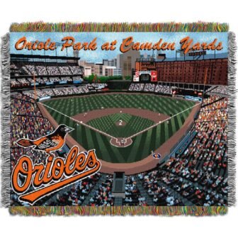 MLB Orioles Camden Yards Stadium Tapestry Throw