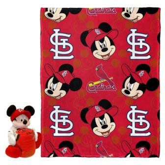 MLB St Louis Cardinals Pitch Crazy Mickey Hugger Pillow & Silk Touch...