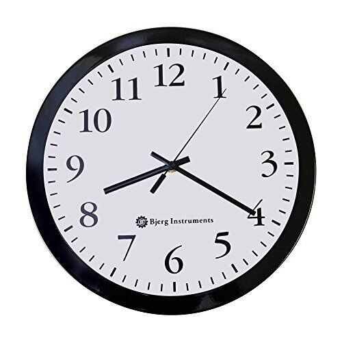 Modern 12" Steel Enclosure Silent Wall Clock with Non Ticking Movement Black