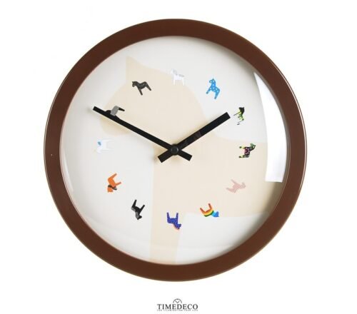 Modern Art Design Round Wall Clock Unique Retro Home Decor Interior -Hobbyhorse2
