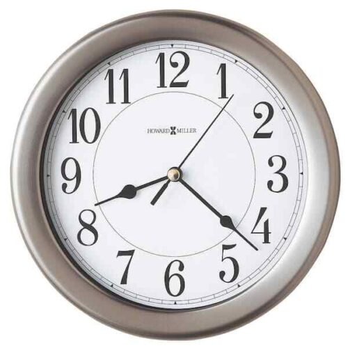Modern Battery Operated Round Aries Quartz Wall Alarm Clock Indoor Home Display