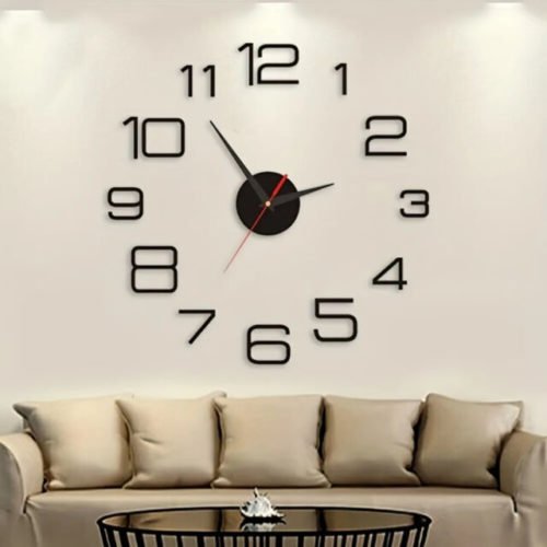 Modern Design Large Wall Clock 3D DIY Quartz Clocks Fashion Watches Acrylic Mir