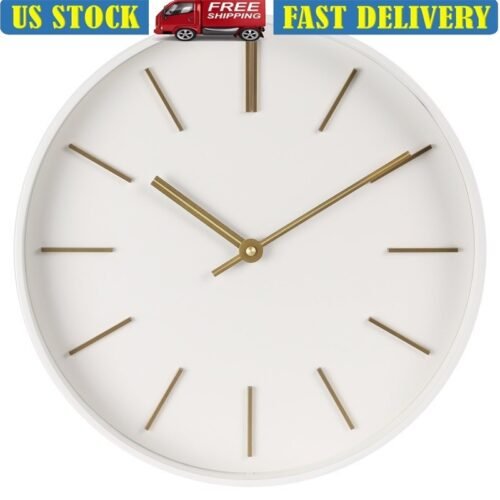Modern Geometric Wall Clock Silent Design Large Frame Easy to Hang Home Decor US