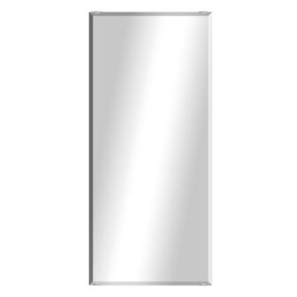 Modern Rustic (20in. W x 58in. H) Frameless Rectangular Beveled Wall Mirror...