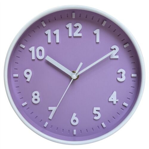 Modern Simple Wall Clock Indoor Non-Ticking Silent Sweep Movement Wall Clock 8in