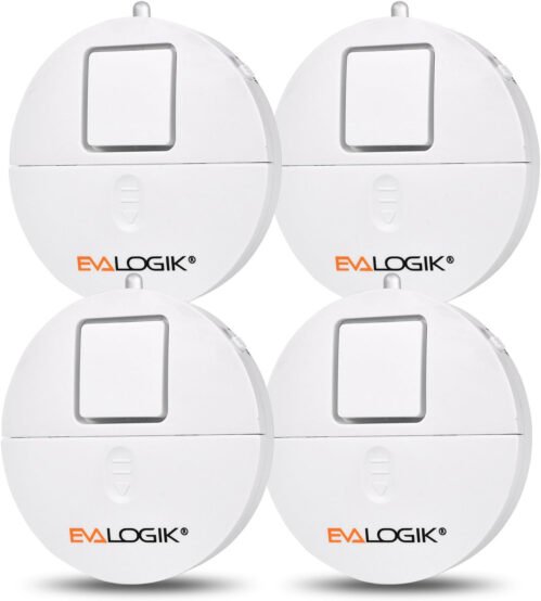 Modern Ultra-Thin Window Alarm with Loud 120Db Sound and Vibration Sensors Compa