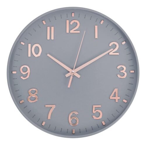 Modern Wall Clocks Battery Operated,12 inch Silent Non Ticking Round Quartz C...