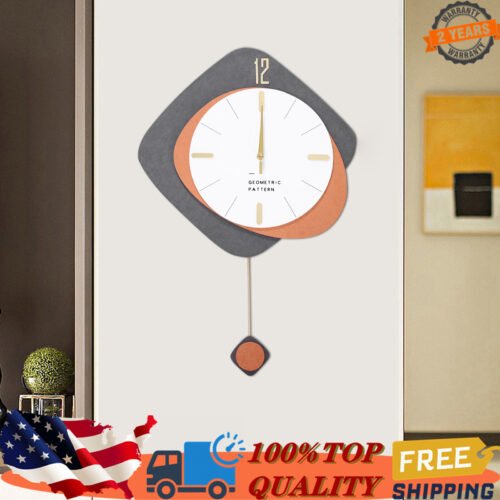 Modern Wall Clock Silent Non-Ticking Wall Mounted Clock for Home/Office Decor