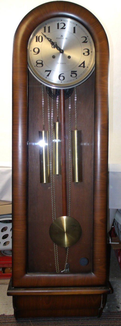 Modern Wall Mounted Grandfather Clock Arched Case "Benus 30 Day" 0011010