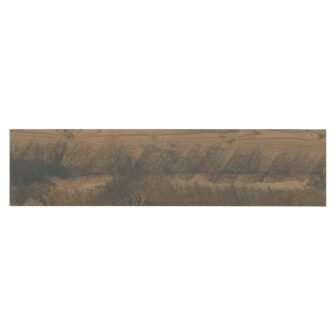 Montagna Wood Weathered Brown 6 in. x 24 in. Porcelain Floor and...