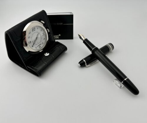 Montblanc Travel Time 7056 & Chopin 145P Fountain Pen With Rare 18K Gold Nib