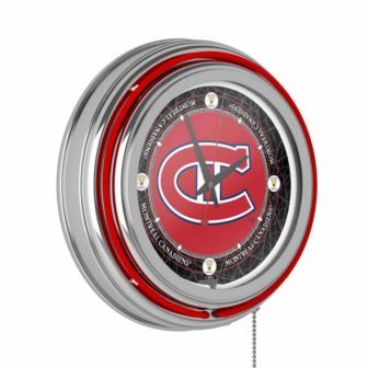 Montreal Canadiens Red Throwback Lighted Analog Neon Clock
