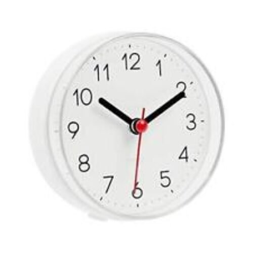 mooas 2WAY Silent Waterproof Bathroom Clock, Shower Clock, Wall Clock, Silent