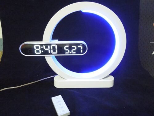 Mooas Multi-Function LED Digital Clock w/ Calander, Alarm, Color Changing Light