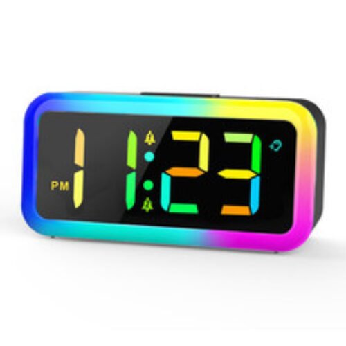 Mood Enhancing RGB LED Alarm Clock Designed for Personalized Experience