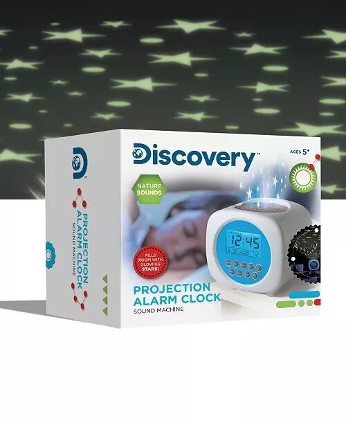 Moon & Stars Celling Projection Alarm Clock & Sound - Night Stars Projector