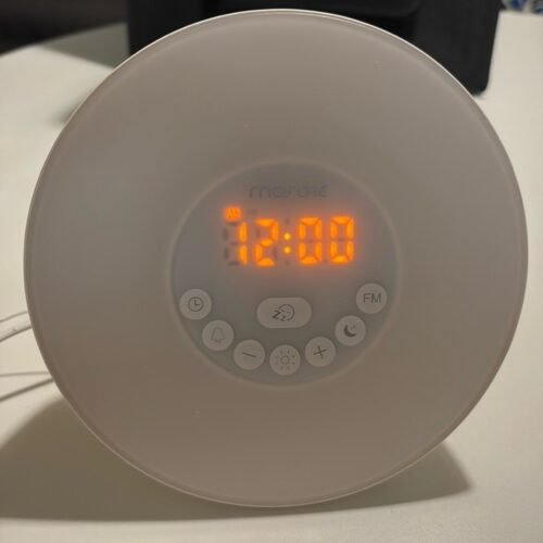 Mosche Sunrise Alarm Clock, Digital Clock, Wake Up Light with 6 Nature Sounds