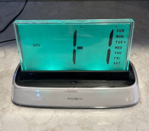 Moshi Interactive Voice Activated Response Alarm Clock Large Display Clock READ