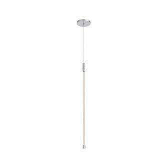 Motif 27 in. 1 Light 9-Watt Chrome Integrated LED Pendant Light