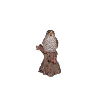 Motion Activated Singing Troglodytes Standing Stump Garden Statue