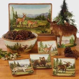 Mountain Summit 1-Piece 3-D Moose cookie Jar