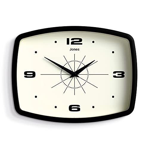 ® Movie Wall Clock | Retro Rectangular Clock | 10 inch | Black | Cool Designe...