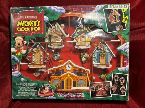 Mr. Christmas Mickey’s Clock Shop 21 Carole’s 4 Animated Characters Cuckoo 1993