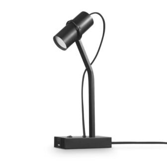 MRDK by Globe 16 in. Matte Black LED Integrated Floor Lamp with...