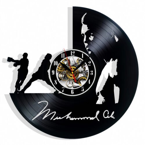 Muhammad Ali Vinyl Wall Clock Gift Christmas Birthday Holiday Home Decor Art